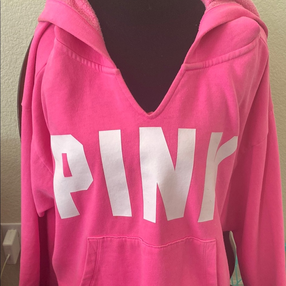 PINK Victoria's Secret Bright Pink Hoodie